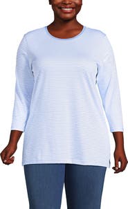 Lands' End 3/4 Sleeve Cotton Supima Tunic