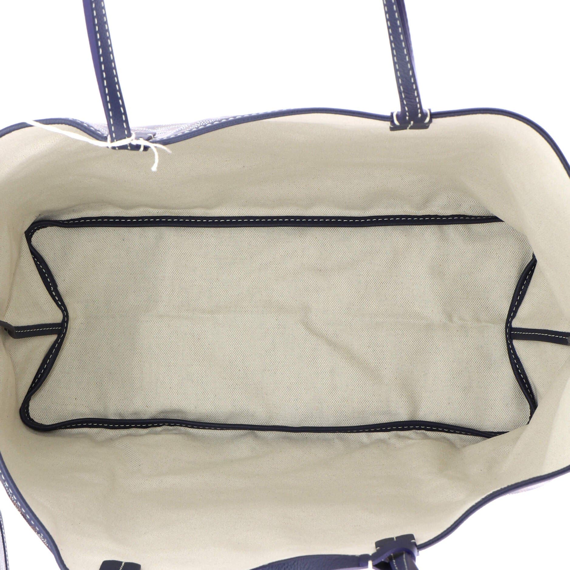 Pre-Owned Goyard Saint Louis Tote Coated Canvas PM, Alternate, color, Blue