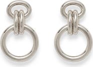 Lady Grey Mina Sterling Silver Plate Drop Earrings