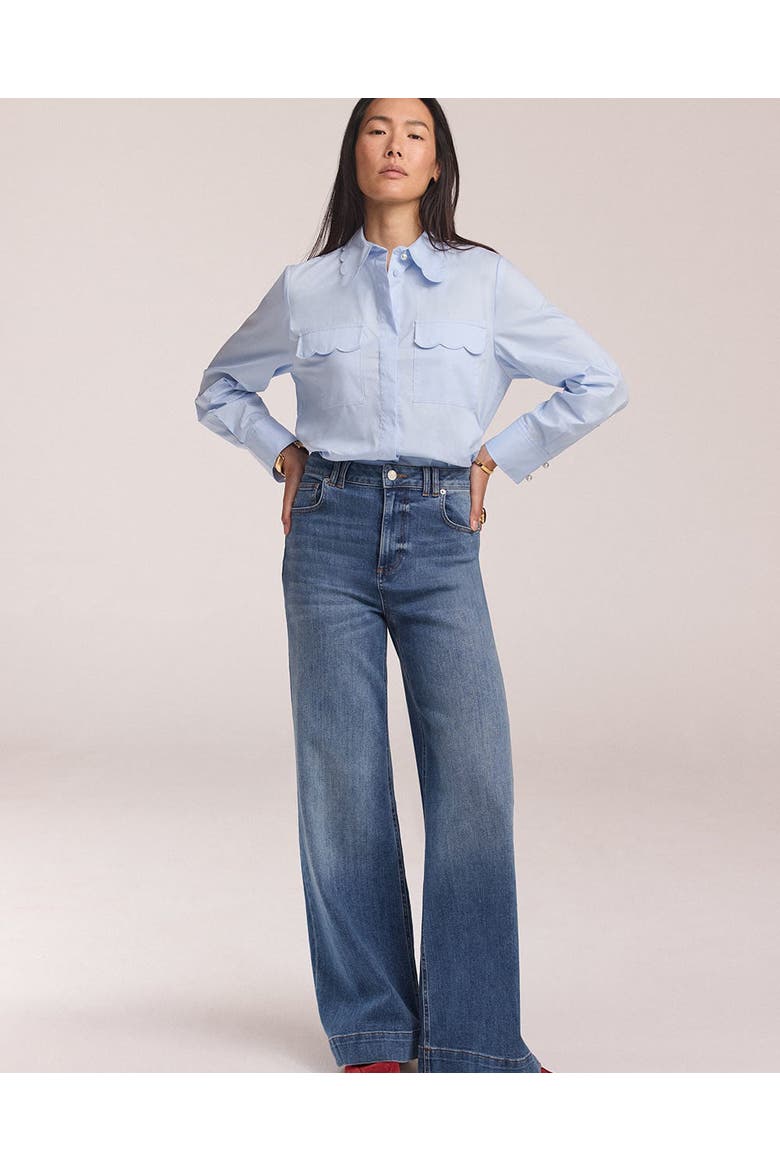 Ultimate Wide Leg Jeans, Alternate, color, Blue