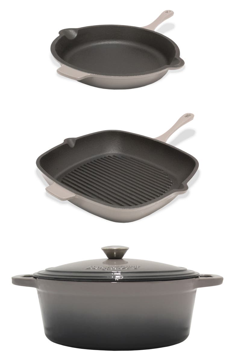 BergHOFF Neo 4-Piece Cast Iron Set, Main, color, Oyster