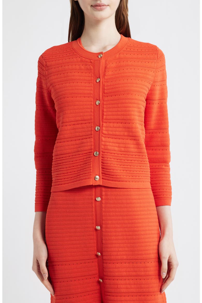 The Alessandra Cardigan, Alternate, color, ORANGE DREAM