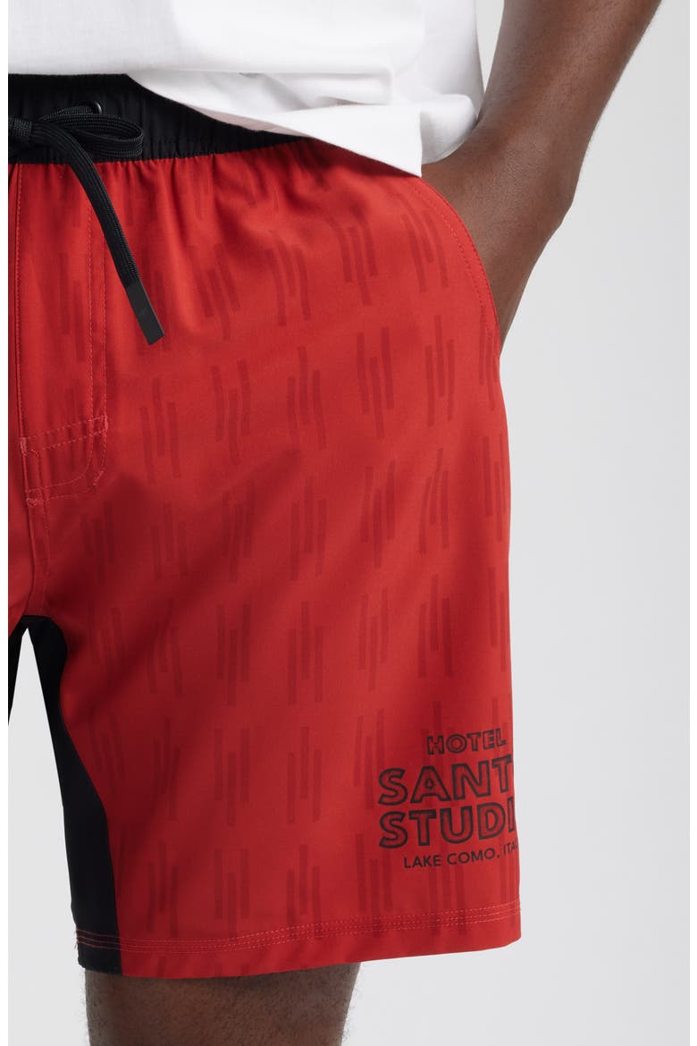 Hotel Tech Shorts, Alternate, color, RED