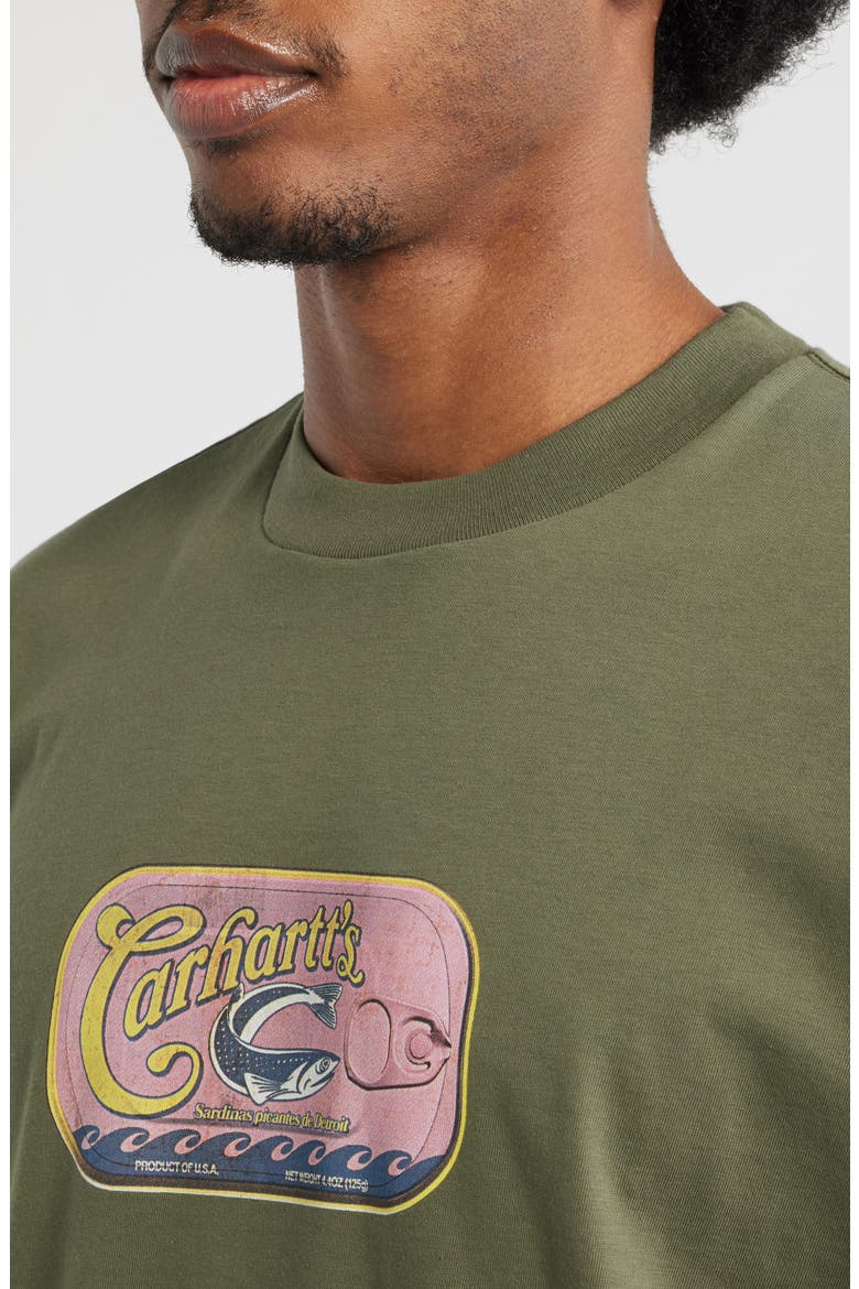 Sardinas Organic Cotton Graphic T-Shirt, Alternate, color, LEAF