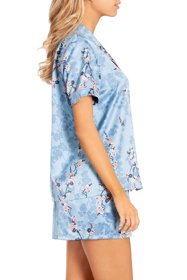 Satin Short Pajamas, Alternate, color, PLUM BLOSSOM