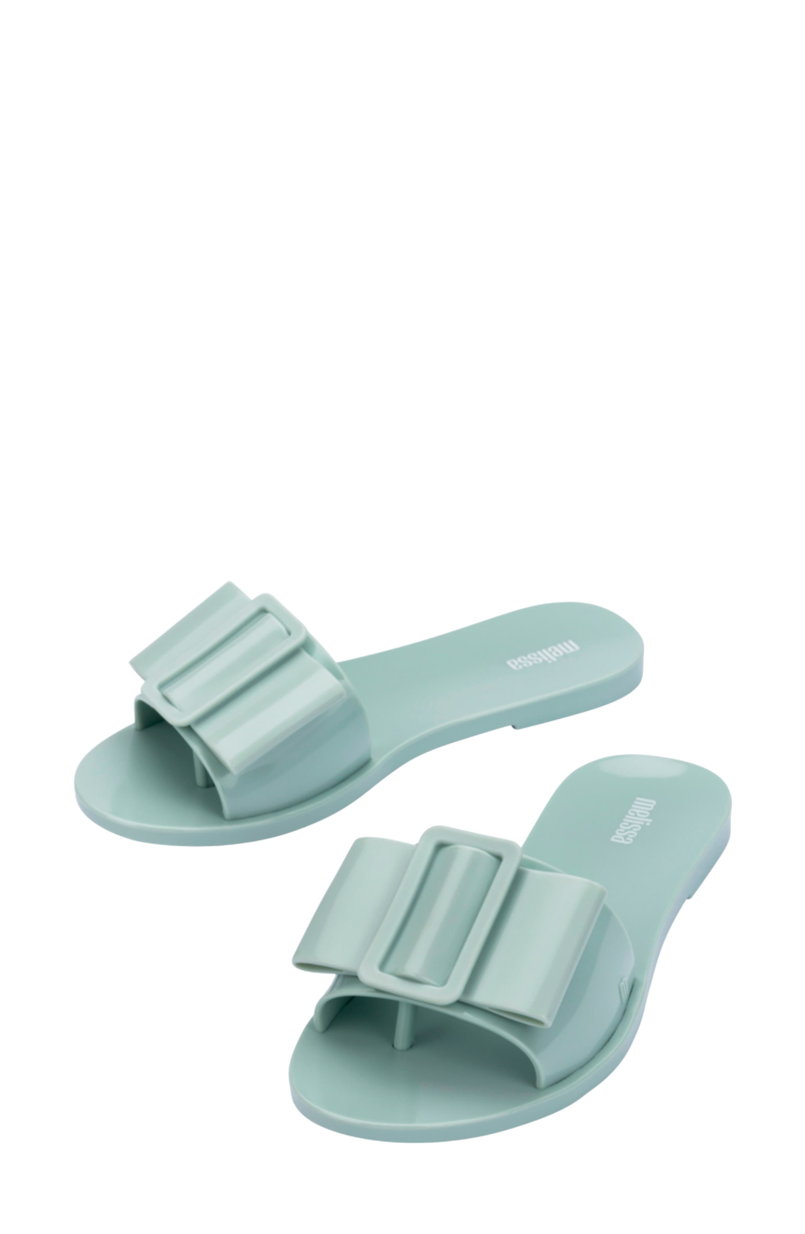Babe Slide Sandal, Alternate, color, GREEN