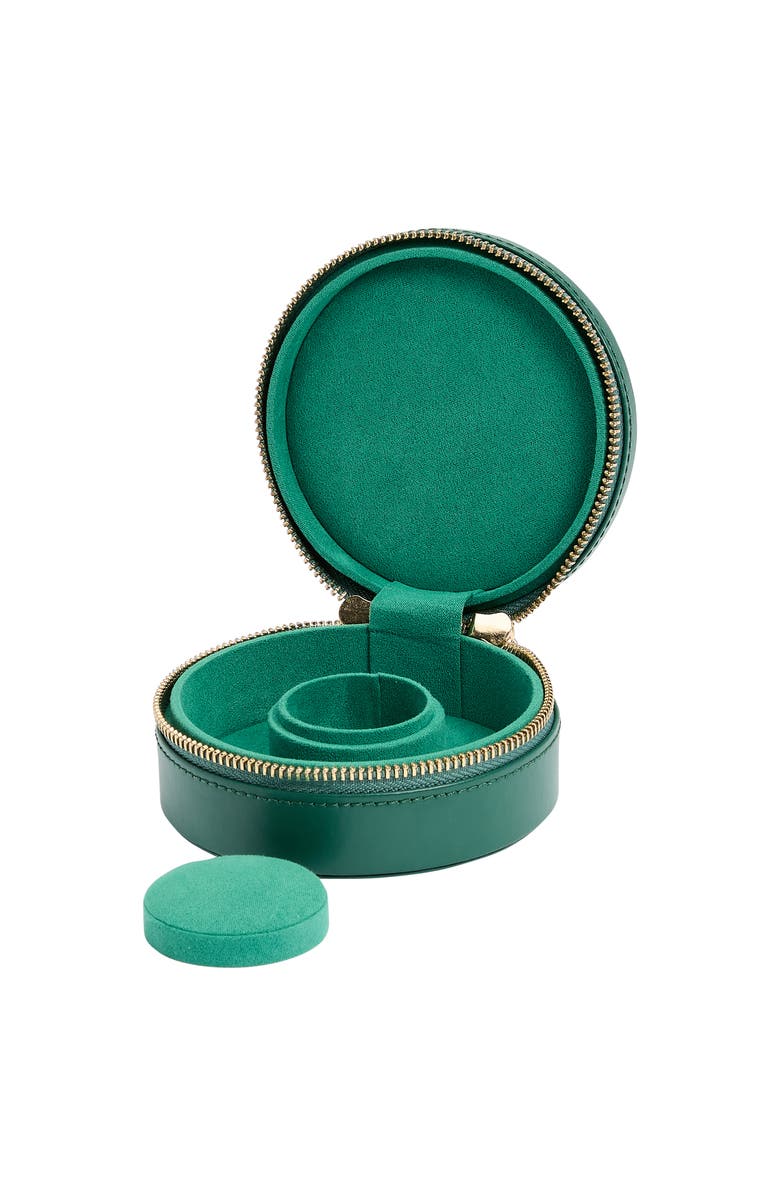 WOLF Sophia Round Zip Case, Alternate, color, Forest Green