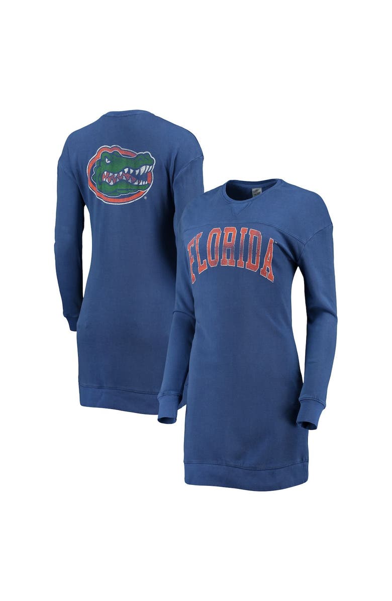 GAMEDAY COUTURE Women's Gameday Couture Royal Florida Gators 2-Hit Sweatshirt Mini Dress, Alternate, color, 