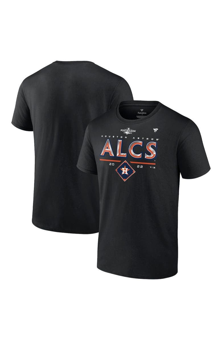 FANATICS Men's Fanatics Branded Black Houston Astros 2022 Division Series Winner Locker Room T-Shirt, Main, color,