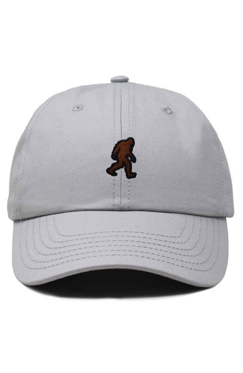 Dalix Sasquatch Embroidered Dad Hat In Gray