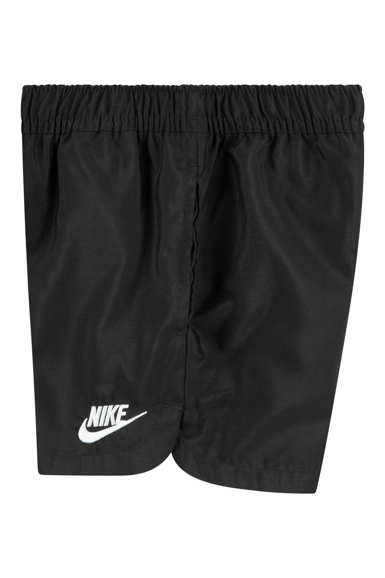 Kids' Woven Athletic Shorts, Alternate, color, BLACK