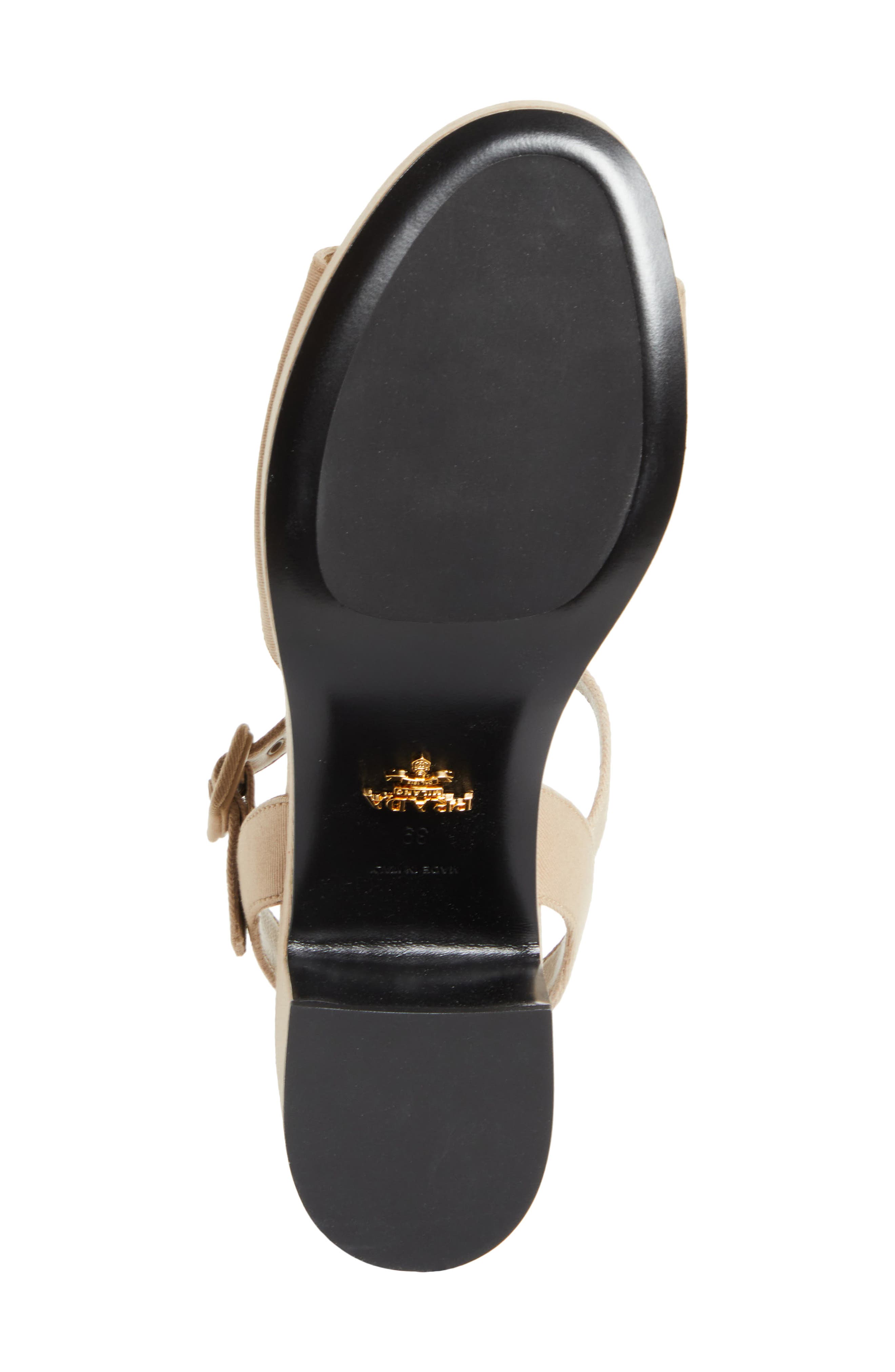 Prada Block Heel Sandal, Alternate, color, Khaki