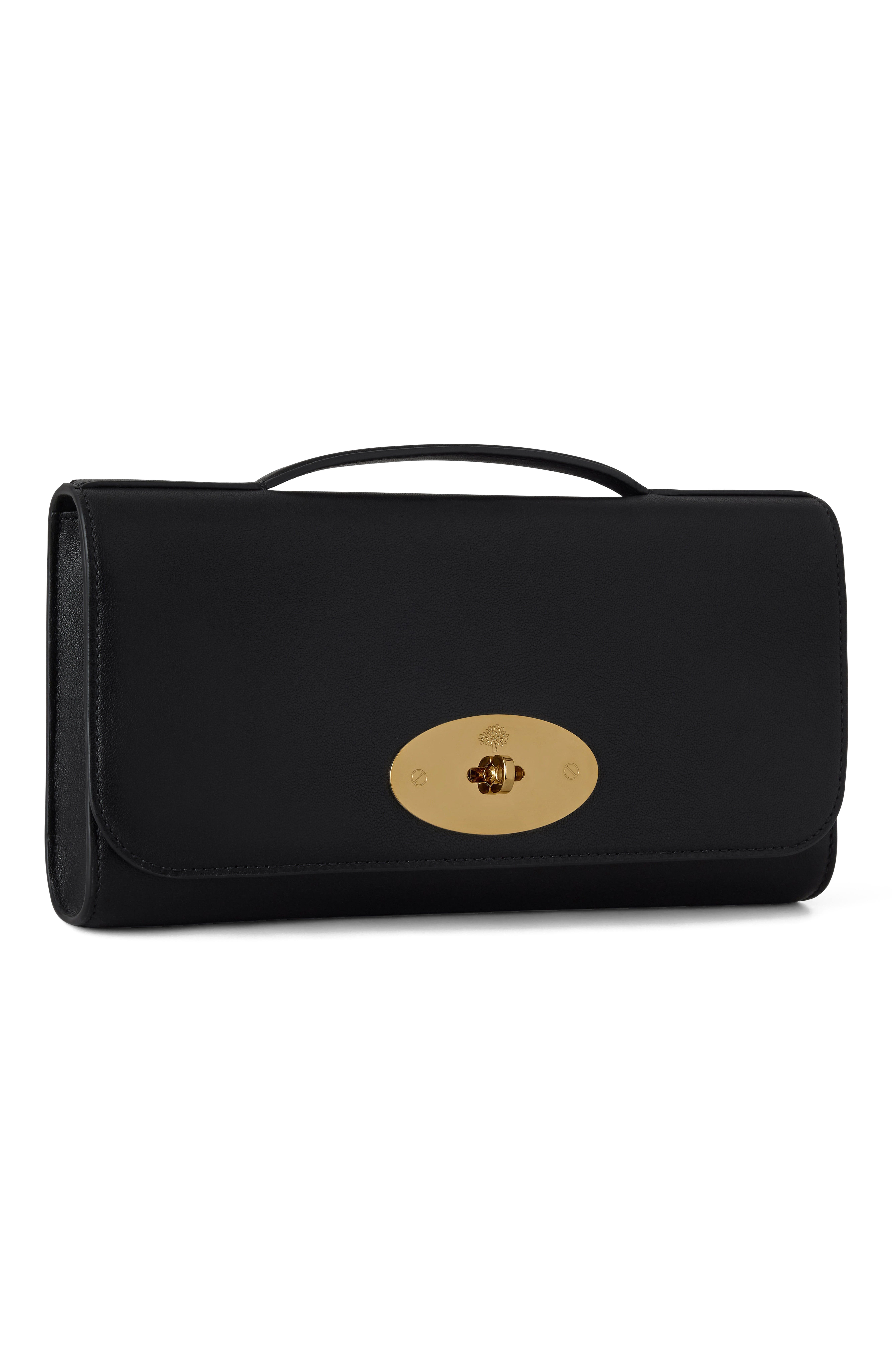 Mulberry Lily Clutch, Alternate, color, Black