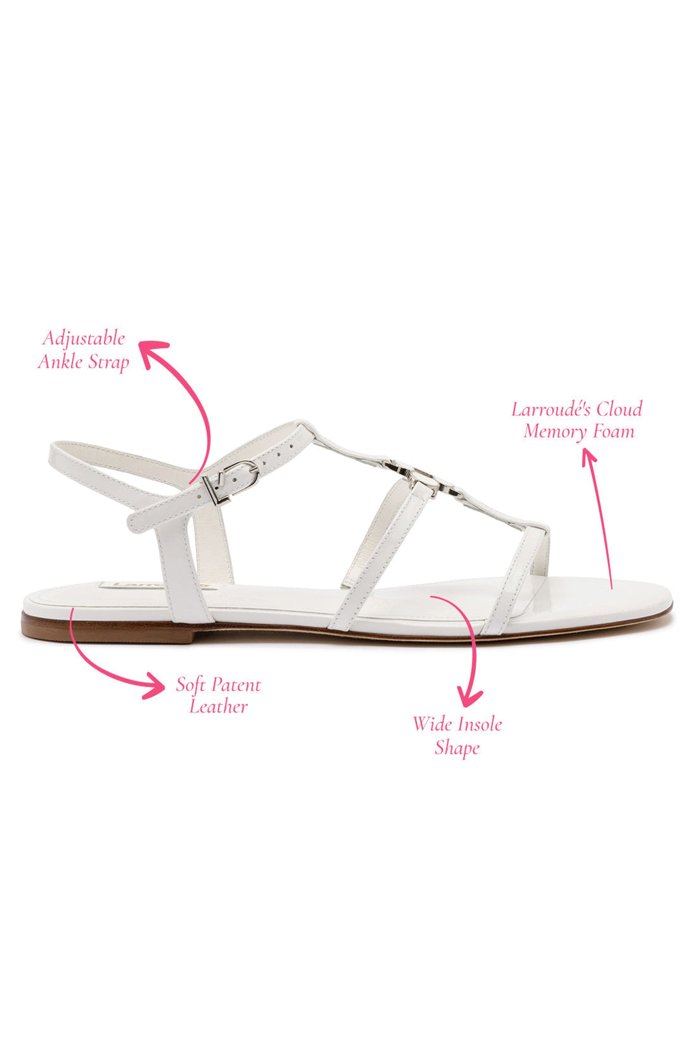 Larroudé Hana Flat, Alternate, color, 