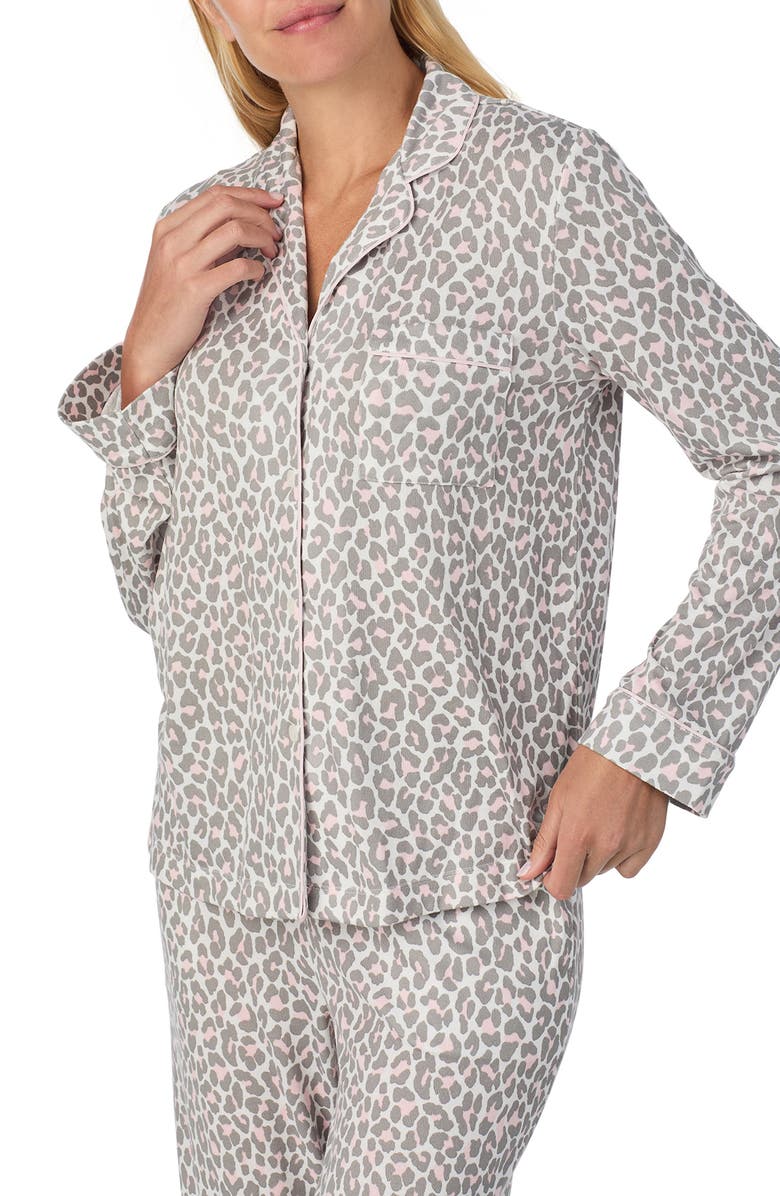 Kate Spade New York print pajamas, Alternate, color, White/ Animal