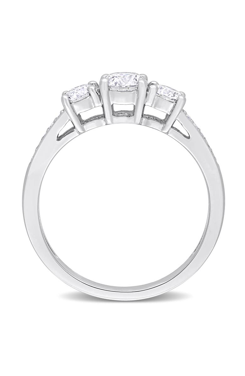 Julianna B. Diamond 3-Stone Engagement Ring Platinum, Alternate, color, Platinum