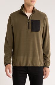 Rainforest Vault Chevron Knit 1/4 Zip Pullover