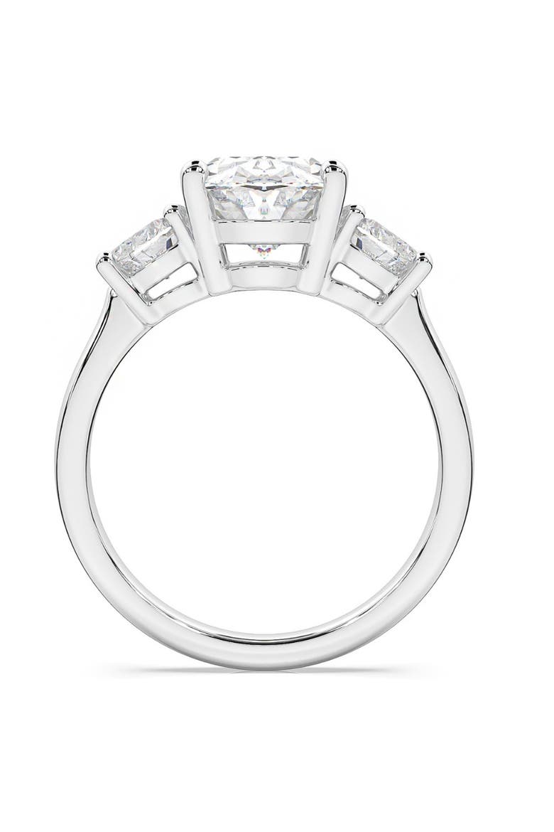 Certified 2 3/4Ct Oval & Heart Shape Diamond Engagement Ring Lab Grown 14k Gold, Alternate, color, 14k White Gold