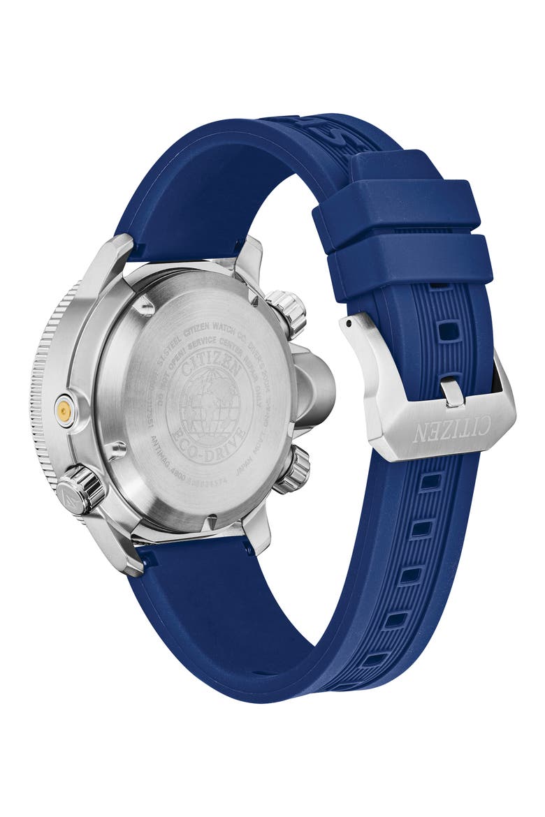 Promaster Aqualand 200M Depth Meter Watch, 46mm, Alternate, color, BLUE