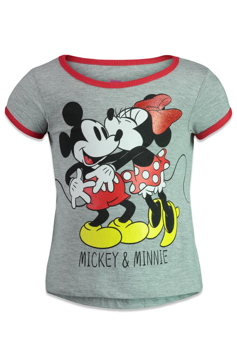 Disney Minnie Mouse Mickey Mouse & Friends 4-Pack T-Shirts, Alternate, color, Multicolor