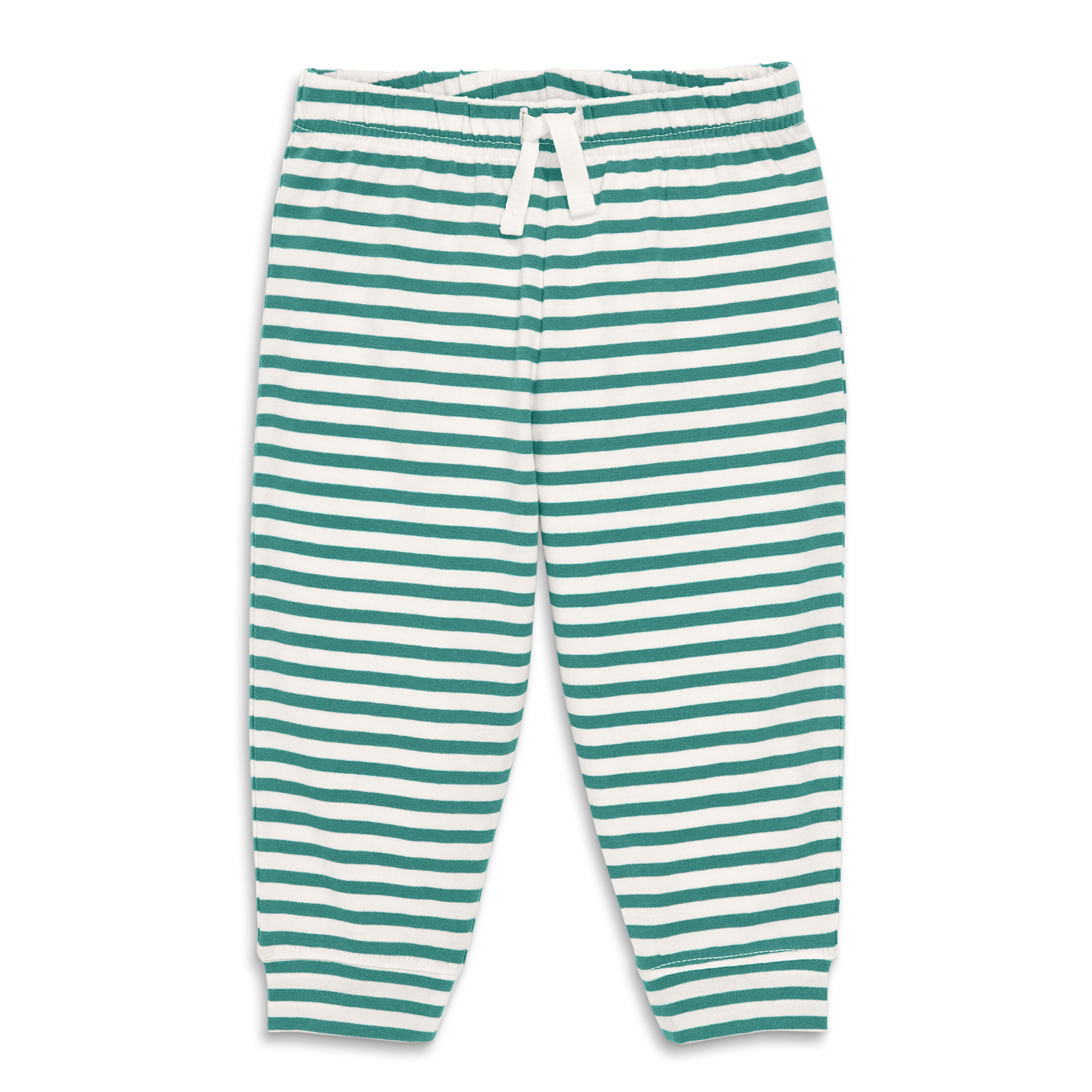 selected Sunwashed Teal Ivory Stripe