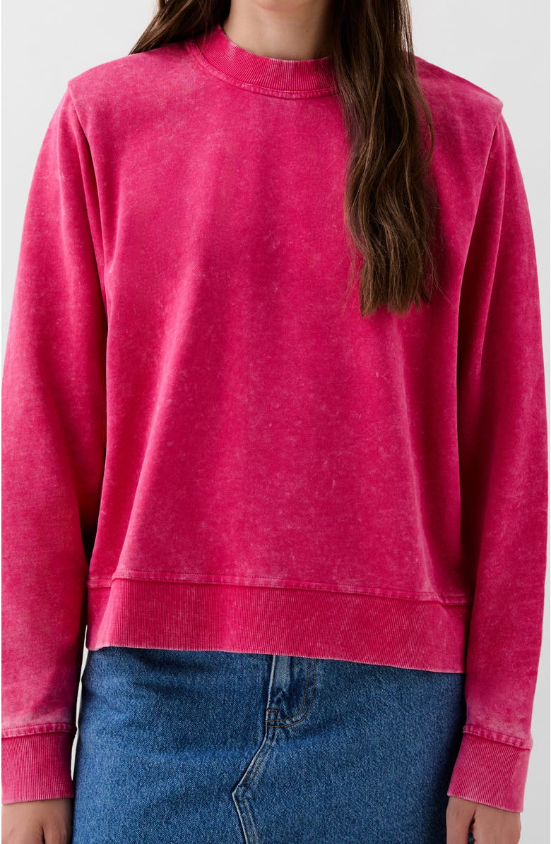 Scalpers Padded Marble Sweater, Main, color, Fucsia