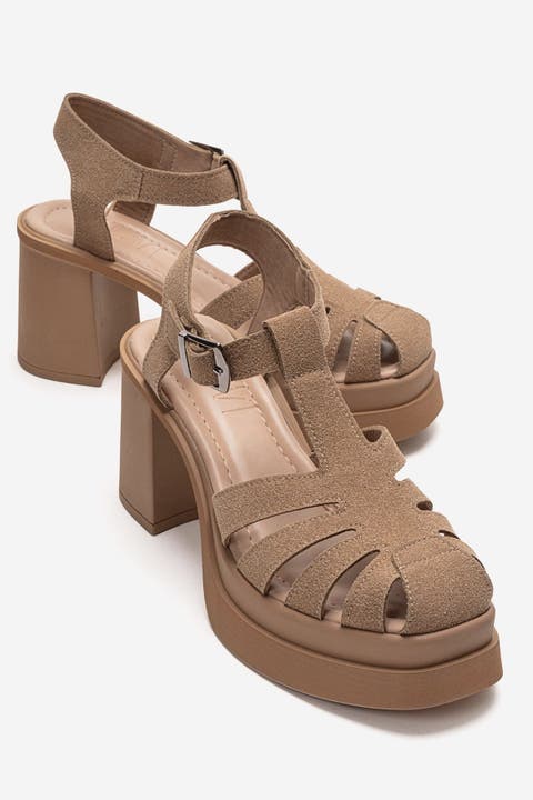 Rovena Platform Block Heel Sandal