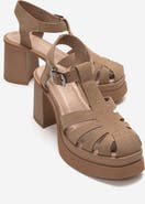 Prologue Shoes Rovena Platform Block Heel Sandal