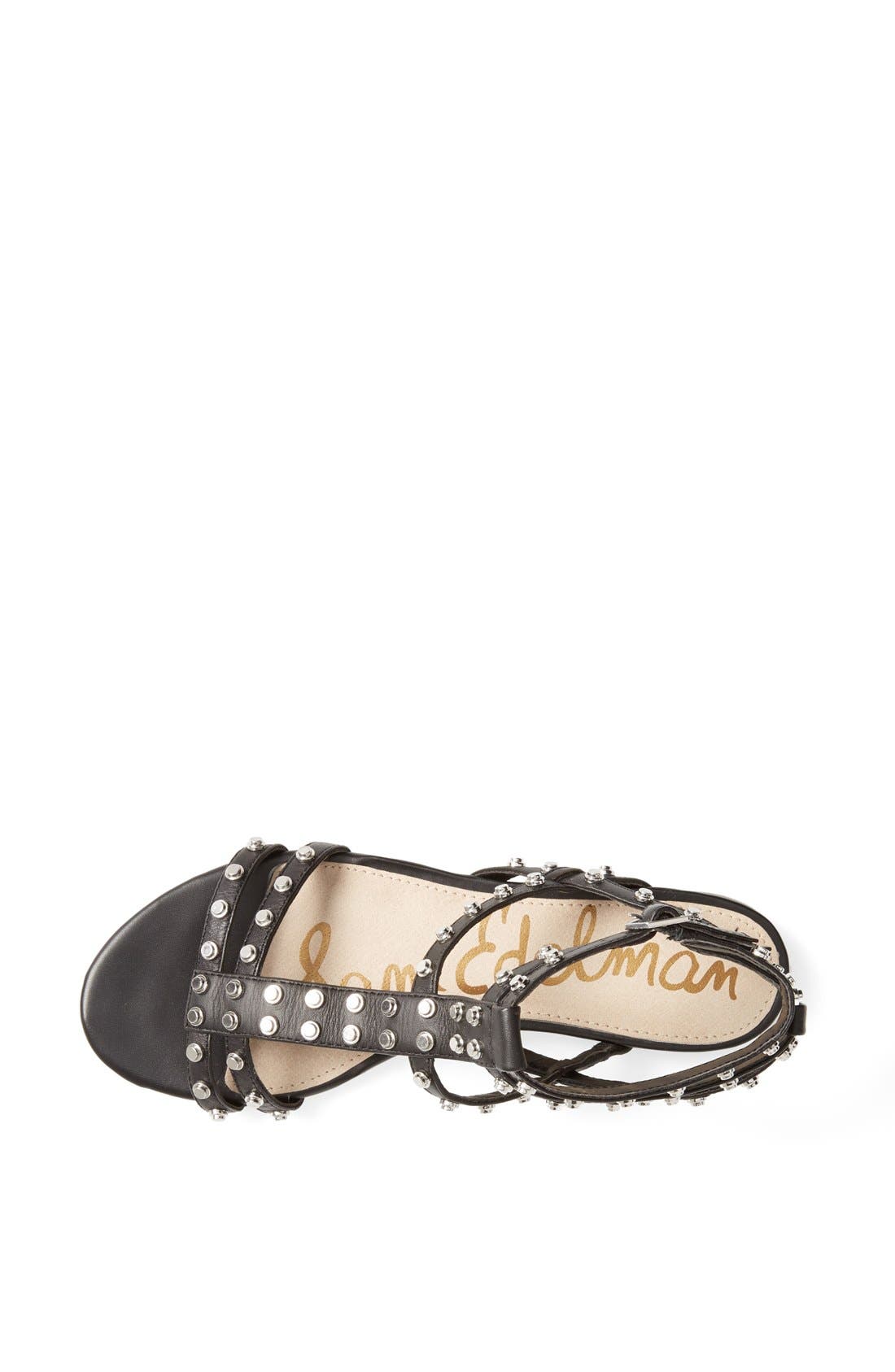 'Berkeley' Sandal (Nordstrom Exclusive), Alternate, color, BLACK LEATHER