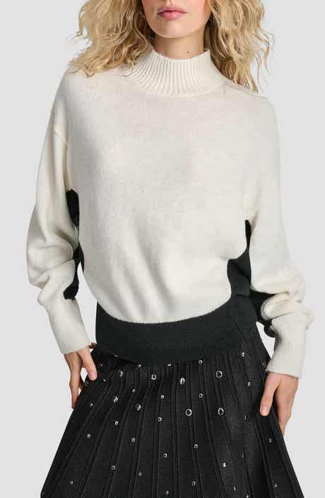 DKNY Colorblock Turtleneck Sweater