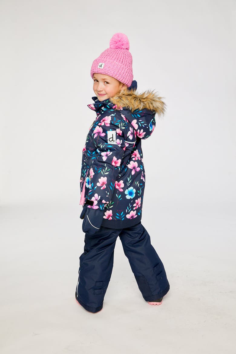 Play Floral Jacket & Pants Two Piece Snowsuit, Alternate, color, Blue Floral Print