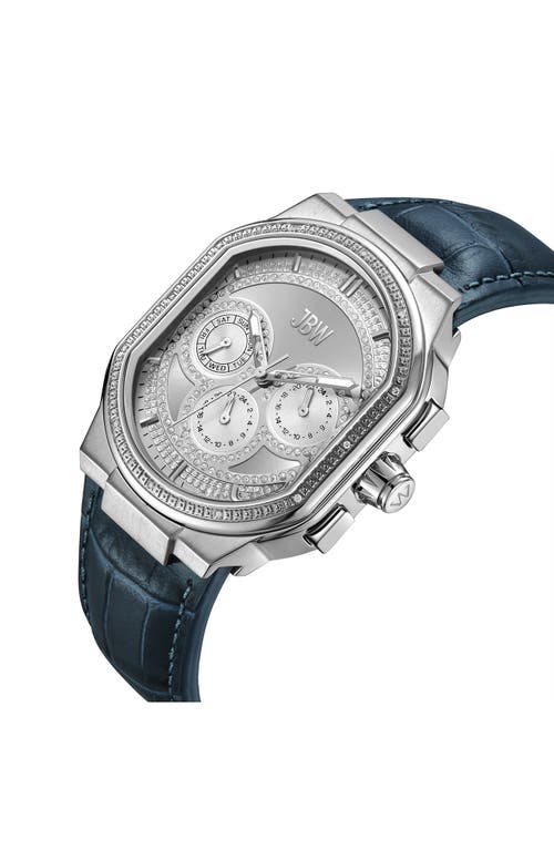 Jbw Men's Orion Diamond Watch In Stainless Steel/blue