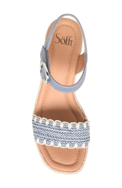Söfft Inez Wedge Sandal In Blue