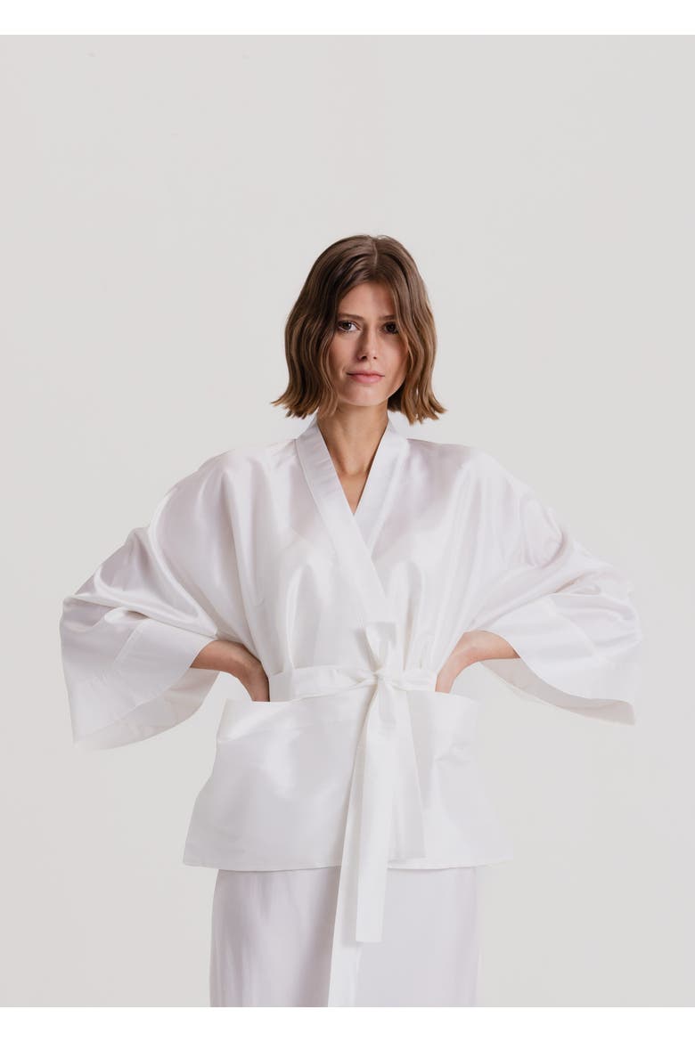 Long Sleeve Jacket, Main, color, Milk White