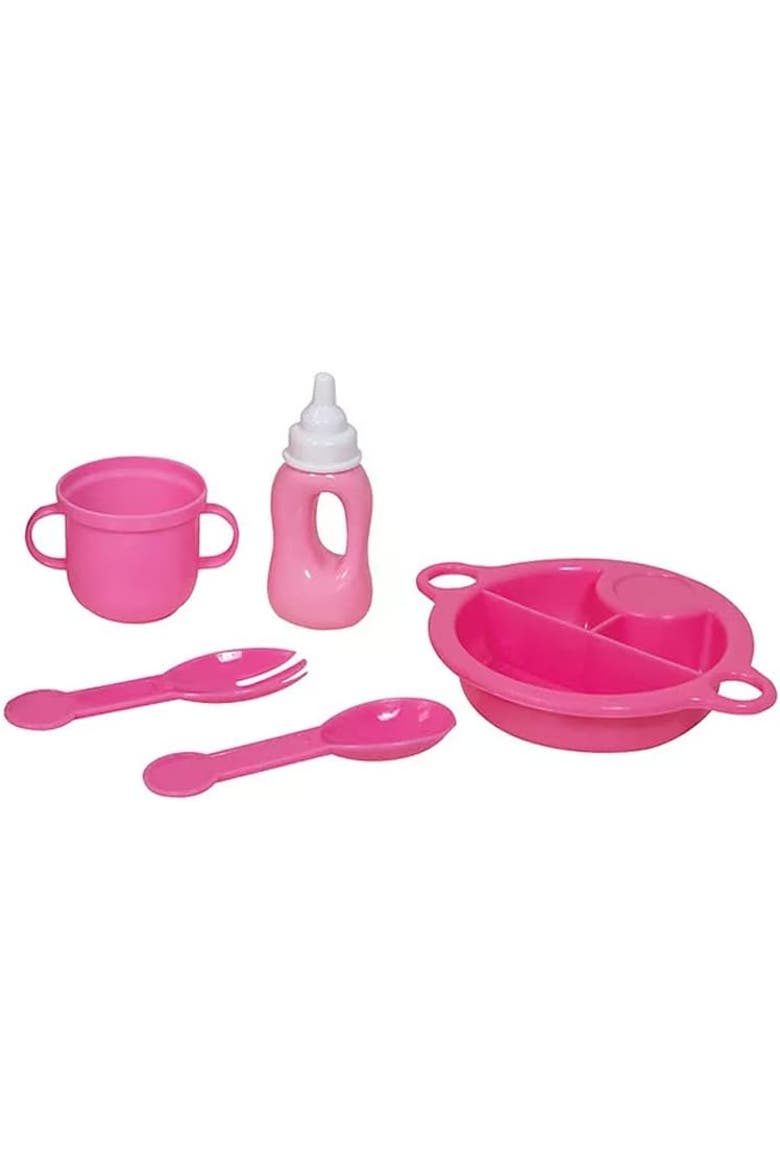 13 Inch Talking Baby & Feeding Accessories Set, Pink & Cat, 30 Sounds, Alternate, color, Pink