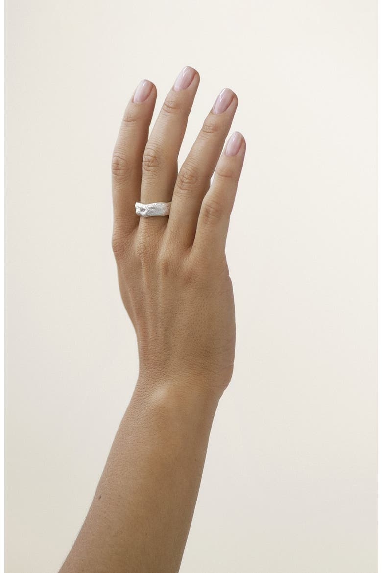 Chunky Ring Silver, Alternate, color, Silver