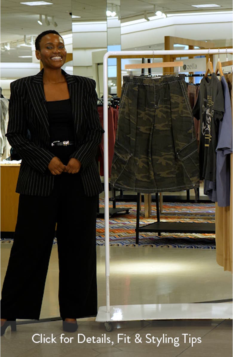 Dallas Camo Crop Wide Leg Pants, sales video thumbnail