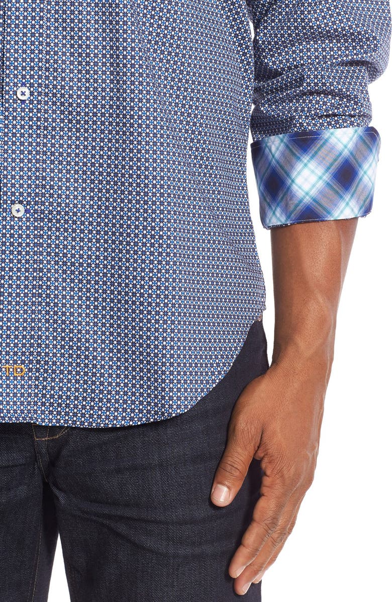 Thomas Dean Regular Fit Sport Shirt, Alternate, color, 