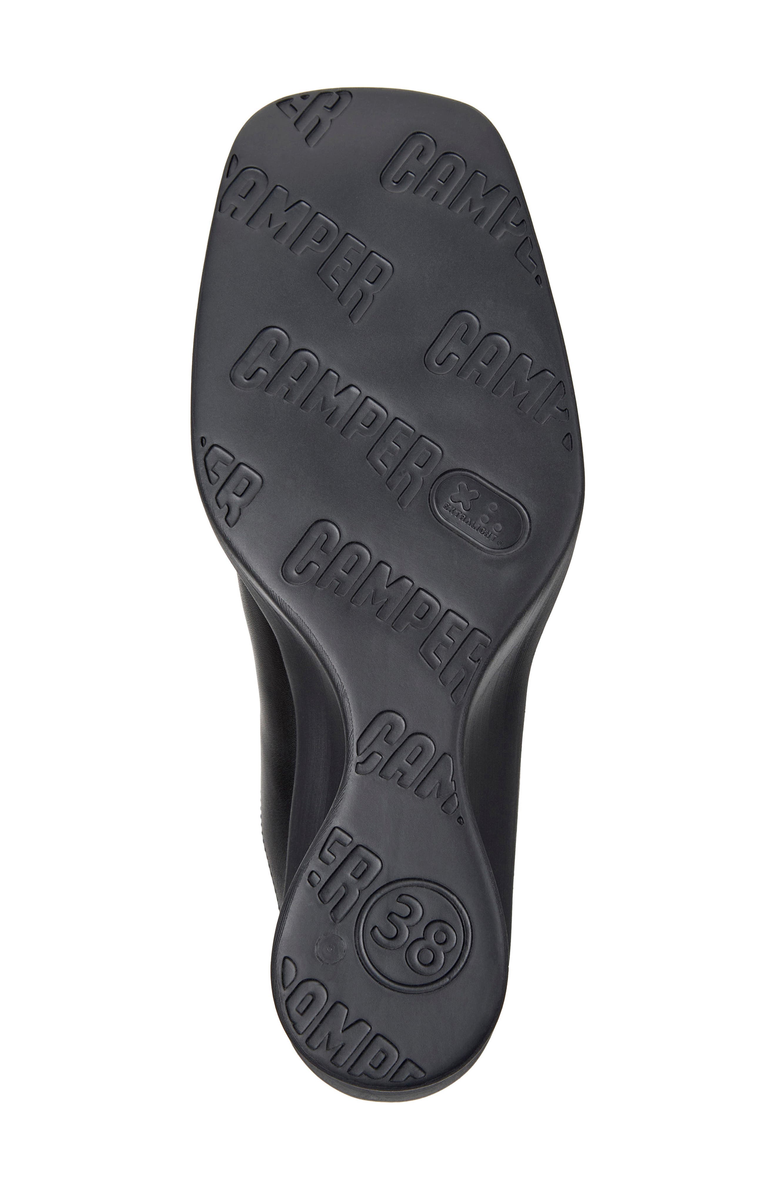 Louise Leather Mule, Alternate, color, BLACK