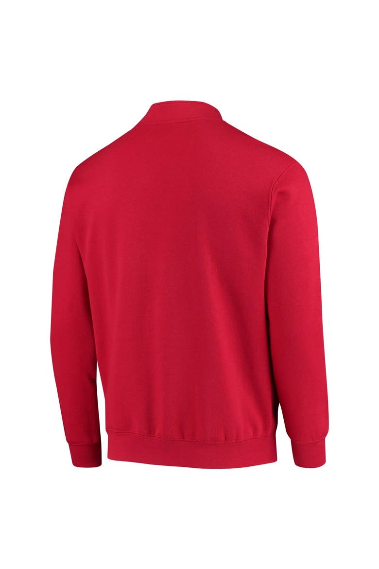 Men's Colosseum Scarlet Rutgers Scarlet Knights Tortugas Logo Quarter-Zip Jacket, Alternate, color, Scarlet