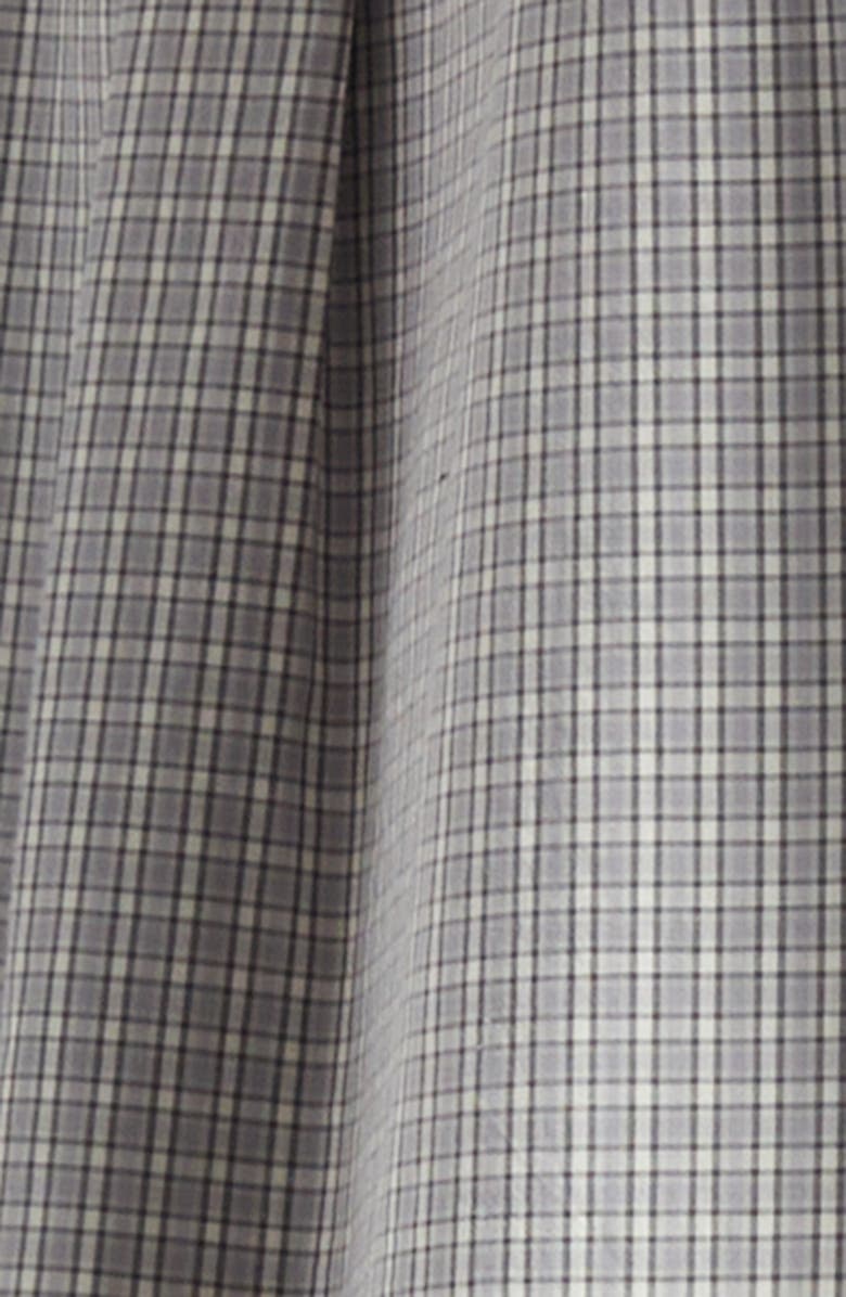 De Bonne Facture Painters Short Sleeve Organic Cotton Button-Up Shirt, Alternate, color, Grey Pin Check