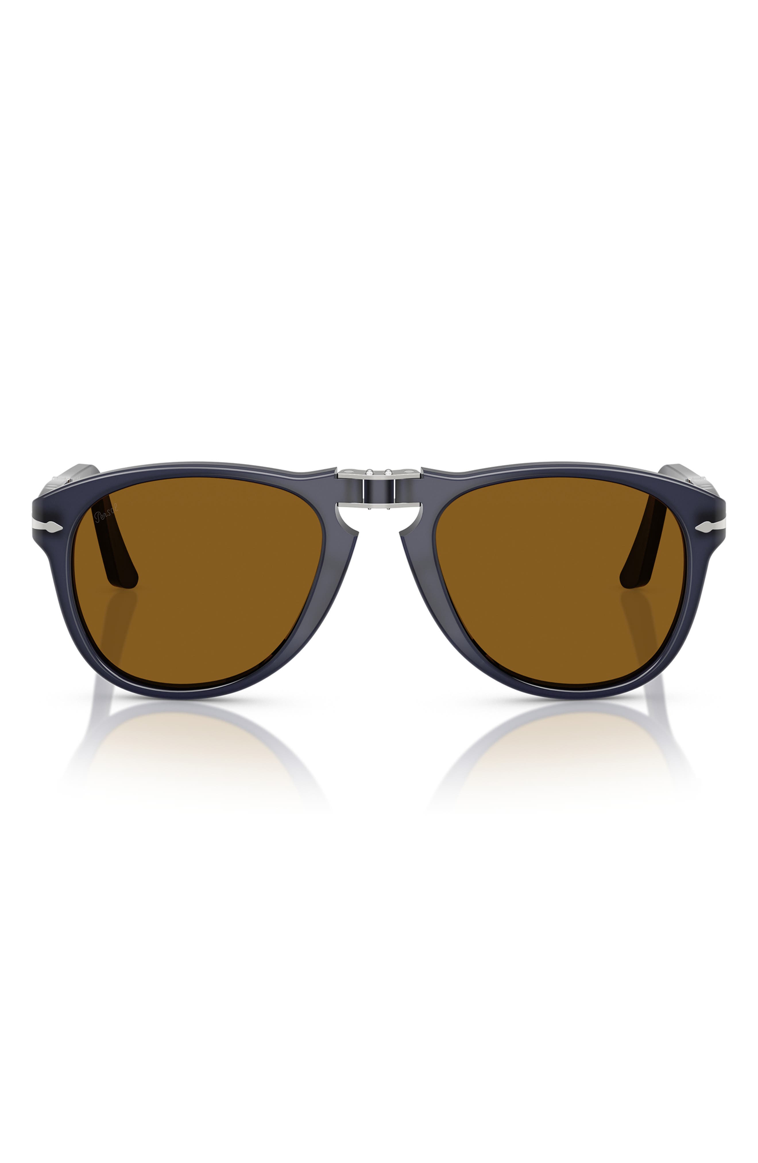 Persol 54mm Aviator Sunglasses in Brown 