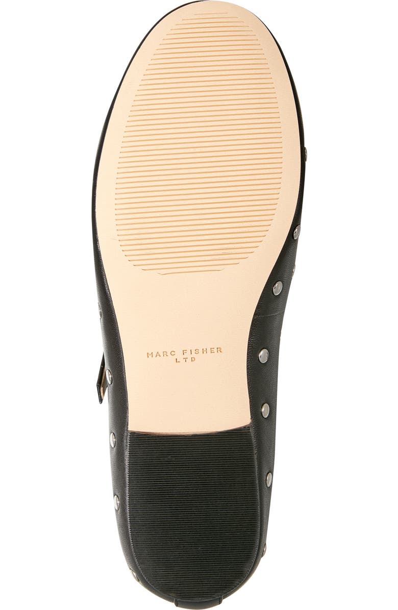 Marc Fisher LTD Elizza Studded Mary Jane Flat, Alternate, color, Black