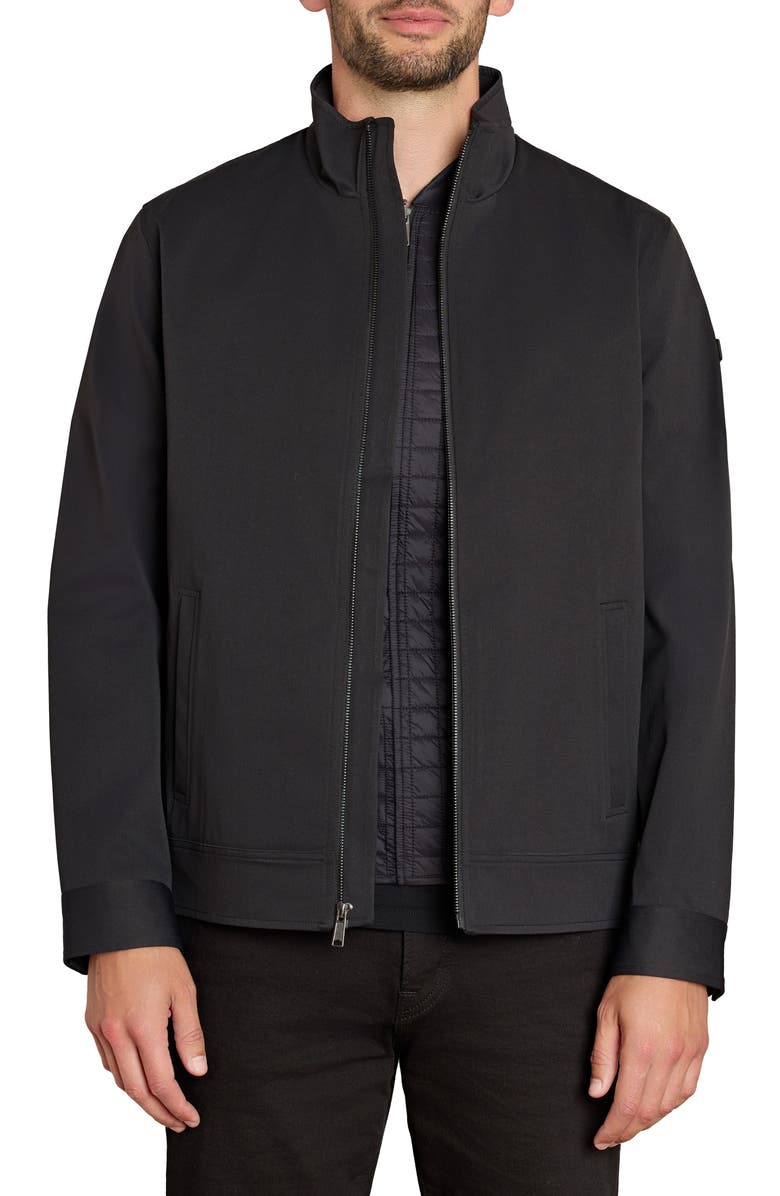 Sam Edelman 3-in-1 Systems Stand Collar Water Resistant Jacket with Quilted Bib, Main, color, 