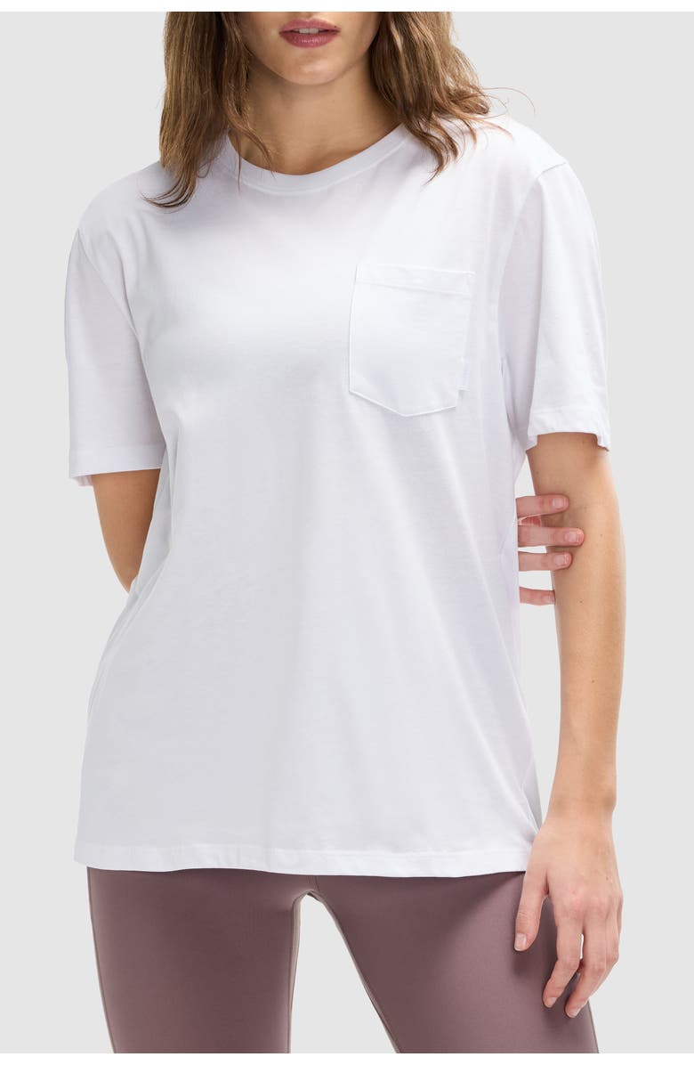 Peloton Cotton Graphic Tee, Alternate, color, Bright White 3