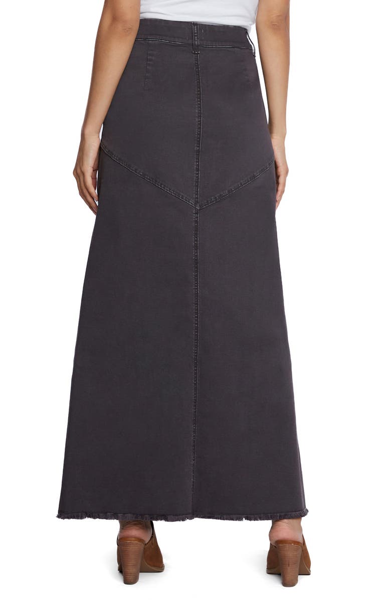 Wash Lab Denim Pieced Denim Maxi Skirt, Alternate, color, Dark Smoke