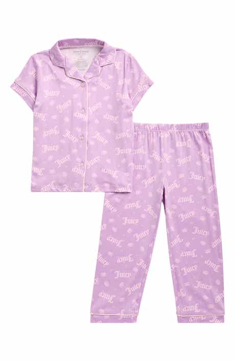 Juicy Couture Kids' Logo Print Two-Piece Pajamas