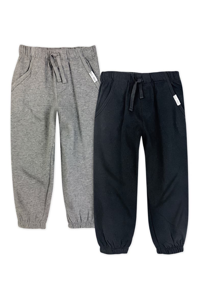 Kids' Jayden 2-Pack Organic Cotton & Recycled Polyester Sweatpants, Main, color, STONE BLACK