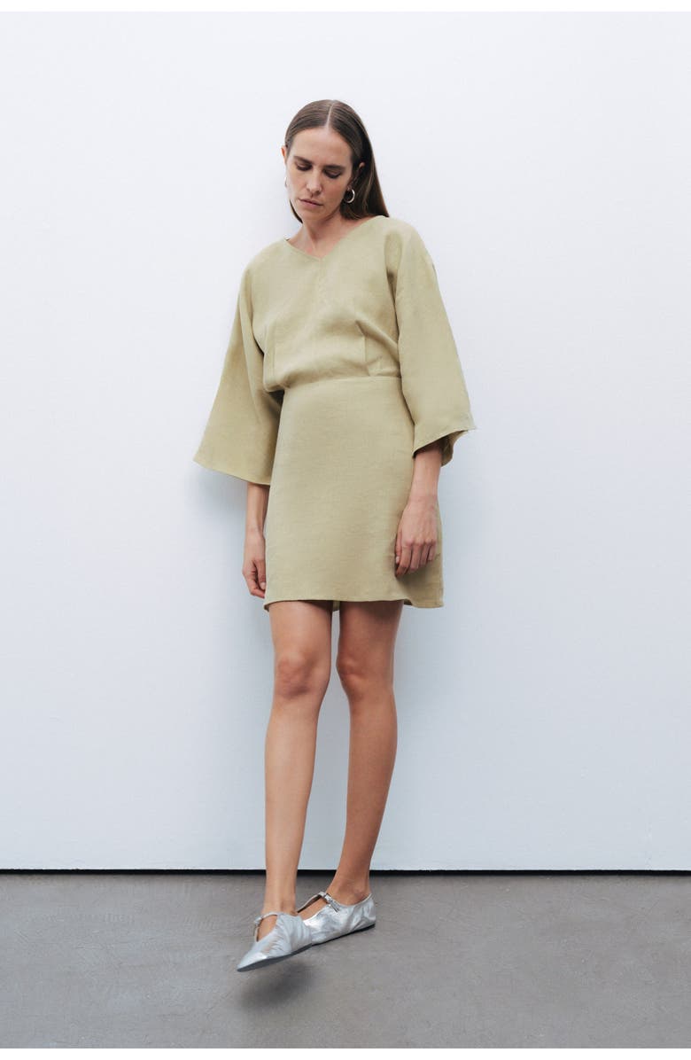 Nocturne Beaded Back Detailed Mini Dress, Alternate, color, 