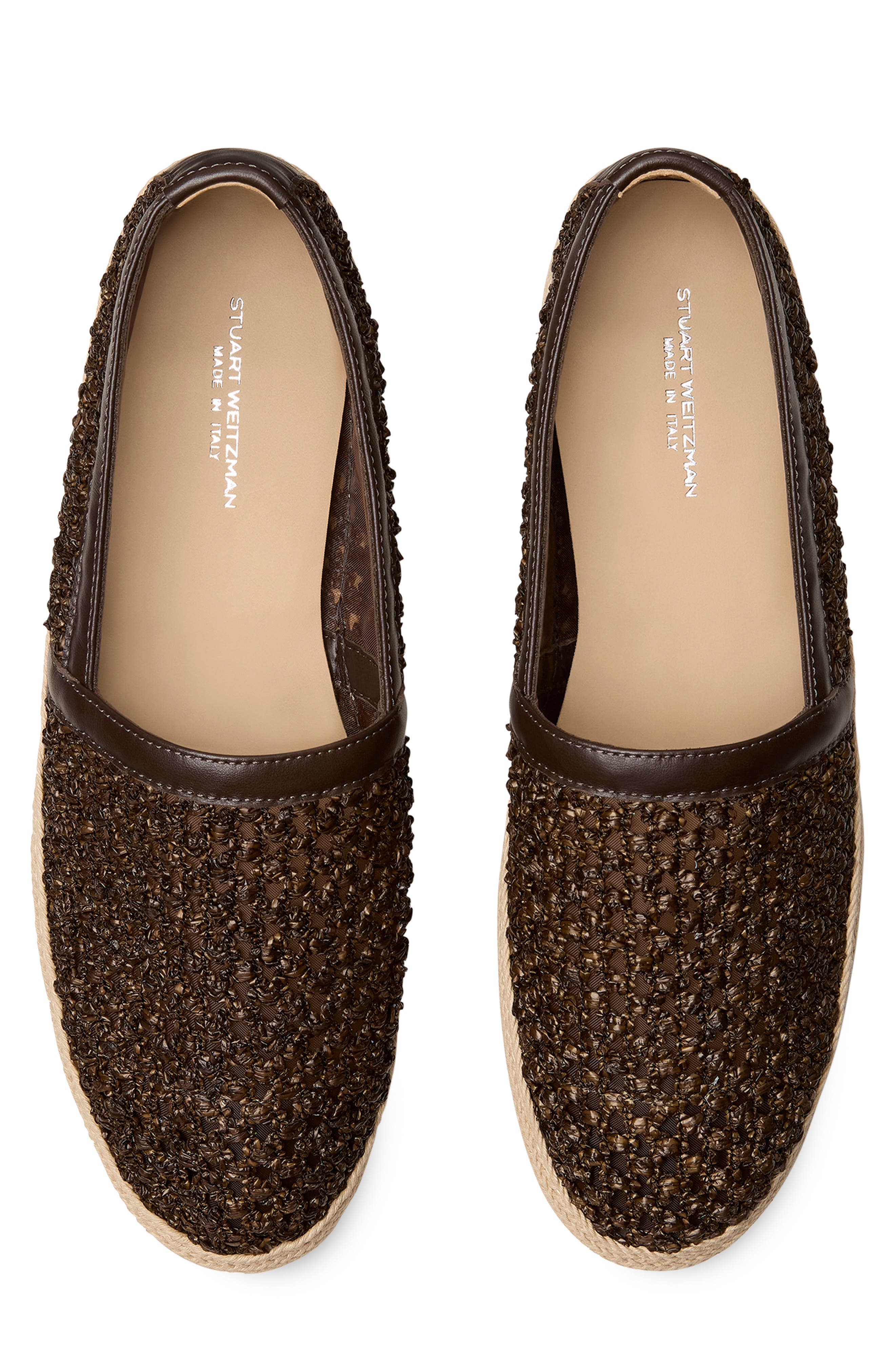 Stuart Weitzman Dunn Espadrille, Alternate, color, Dark Brown
